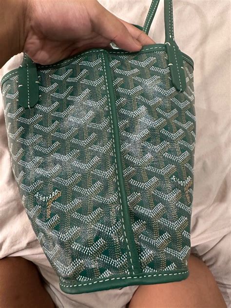 goyard green anjou|goyard anjou mini price euro.